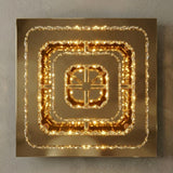 Square Gold Crystal Ceiling Light view 7