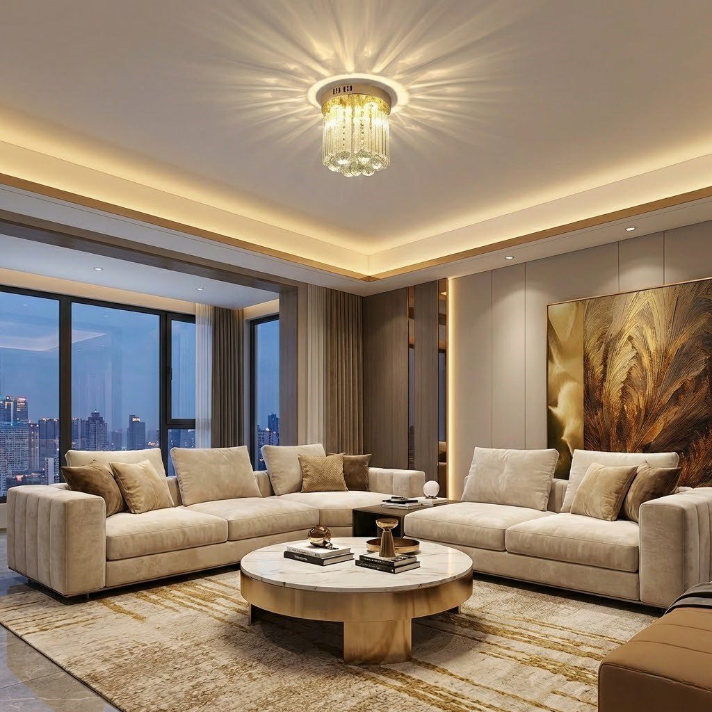 Moroccan Crystal Ceiling Light view 5
