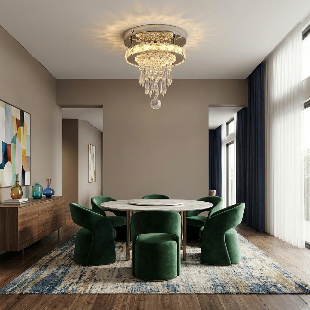 Crystal Shade Ceiling Light view 7