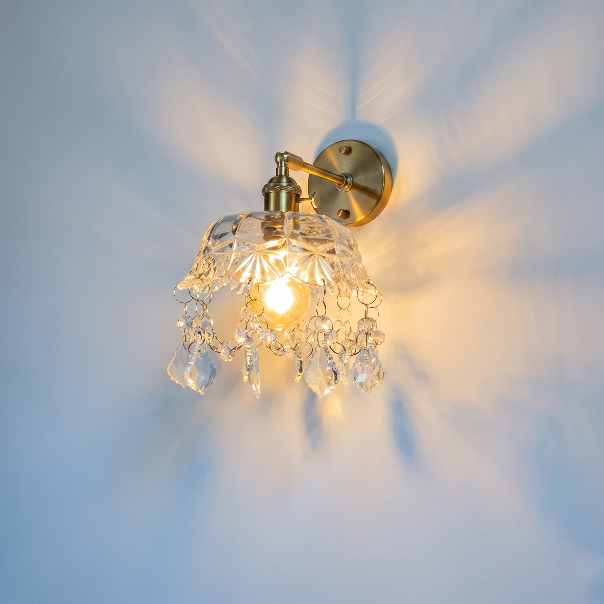 Vintage Brass Wall Light view 6
