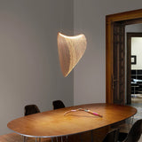 Curved Wood Veneer Pendant Light view 5