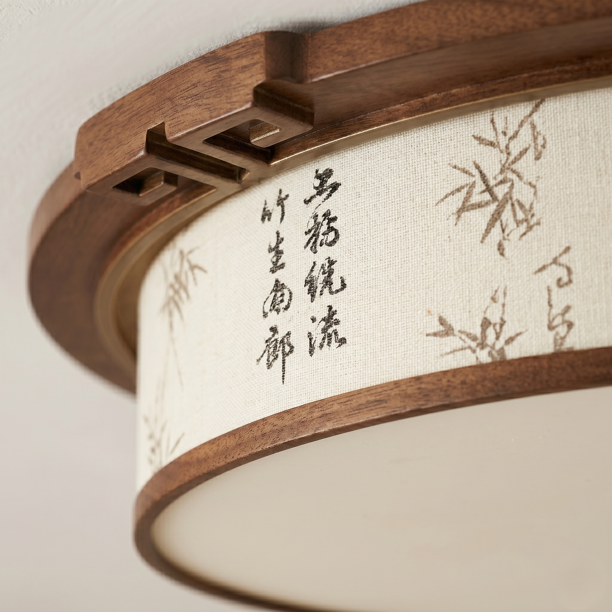 Dark Wood Ceiling Light view 7