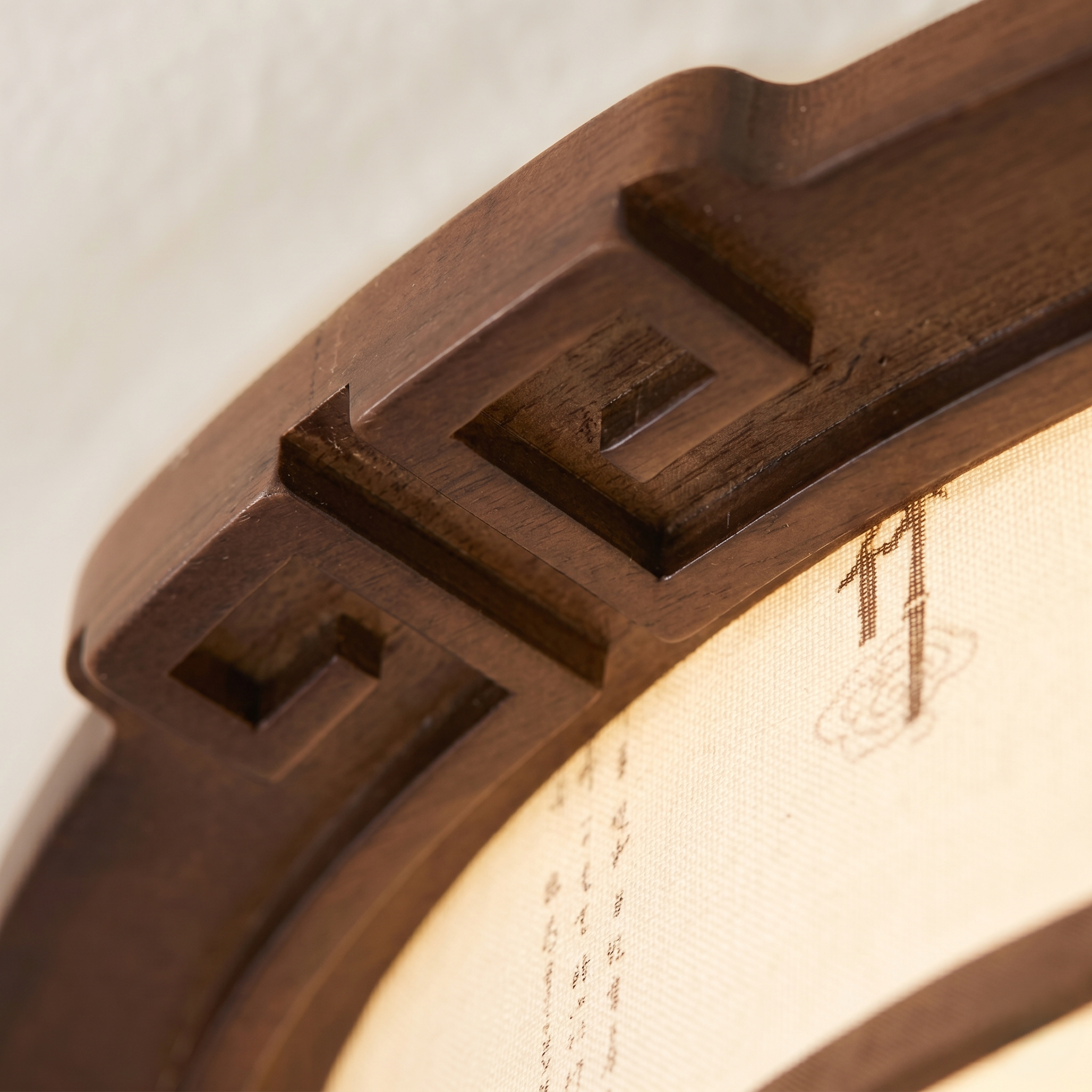Dark Wood Ceiling Light view 8