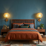 Bamboo Double Globe Wall Light view 2