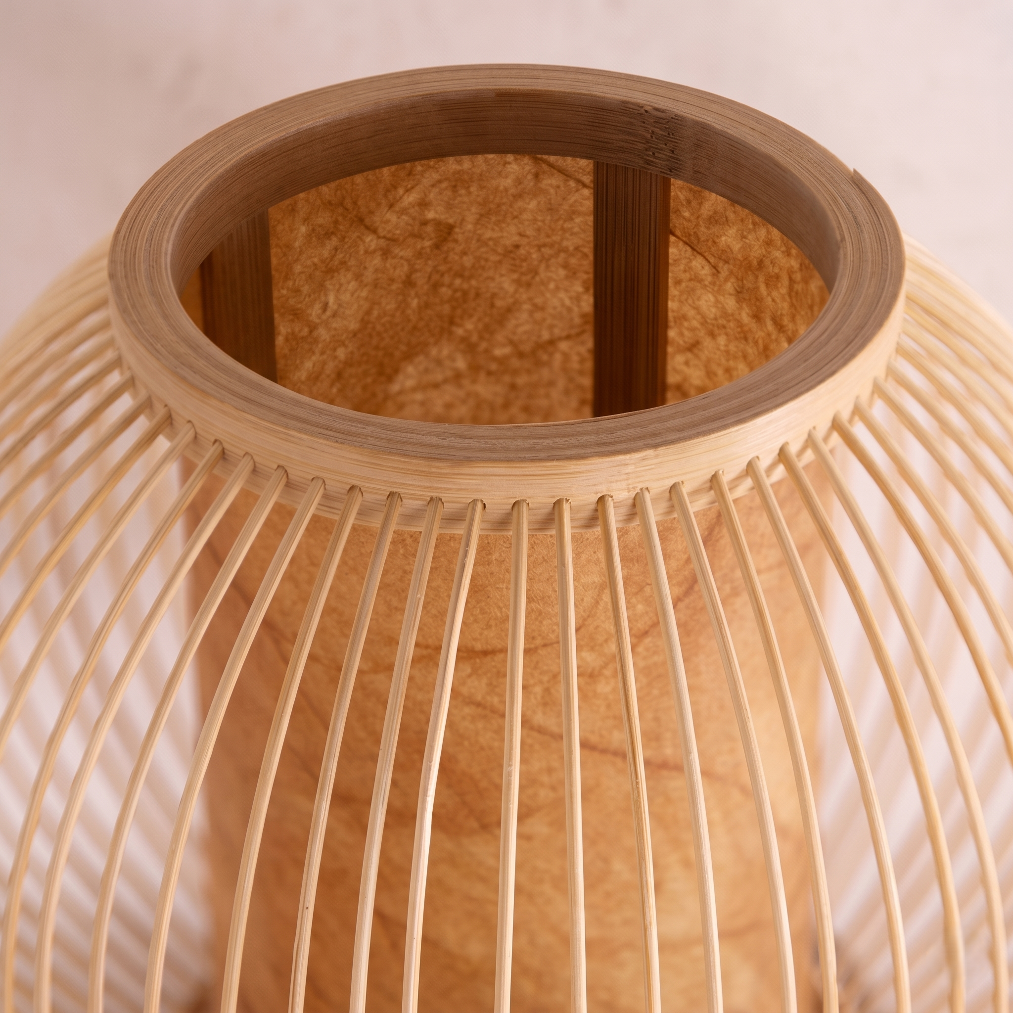 Bamboo Double Globe Wall Light view 5