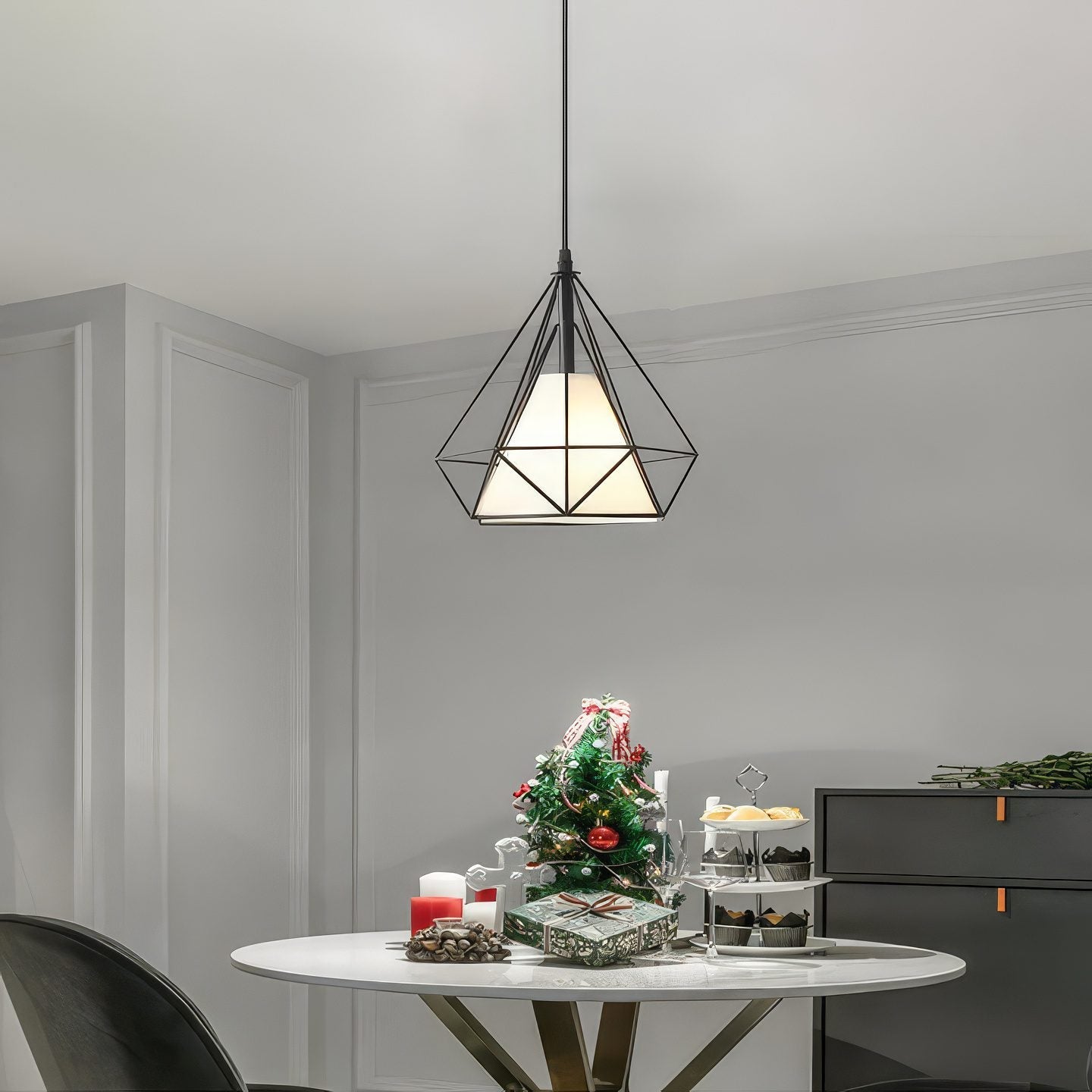 Diamond Cage Pendant Light view 1