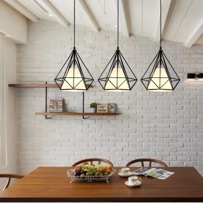 Diamond Cage Pendant Light view 2