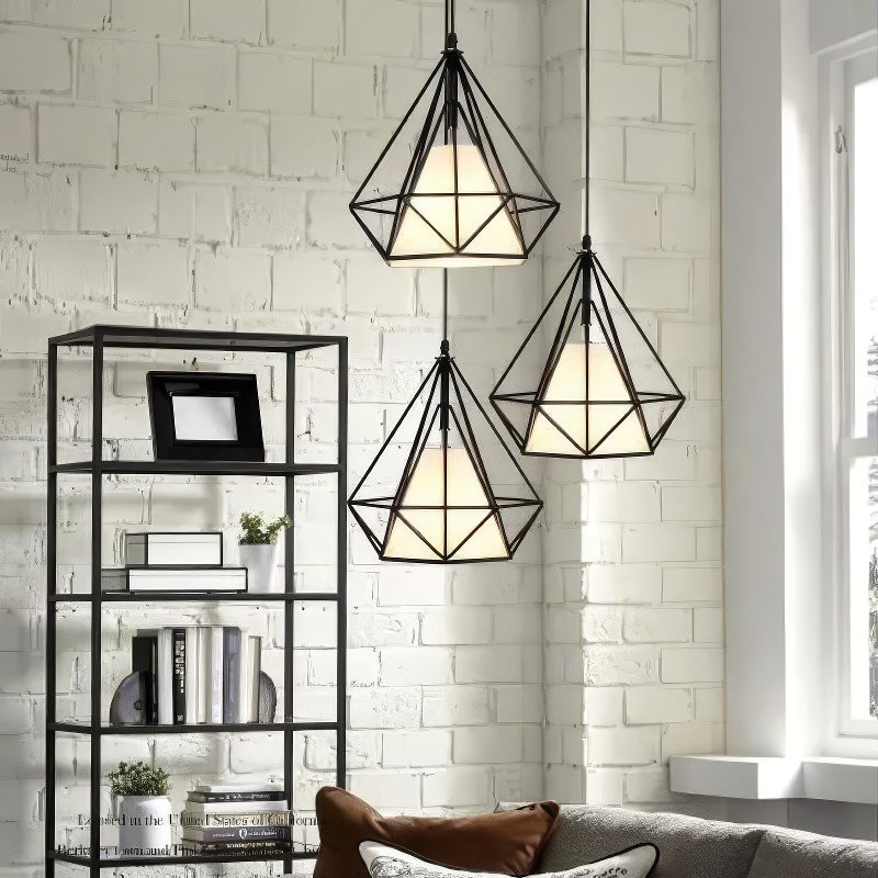 Diamond Cage Pendant Light view 5