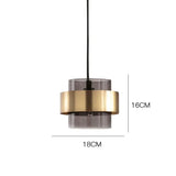 Suspension cuisine en verre et or view 10