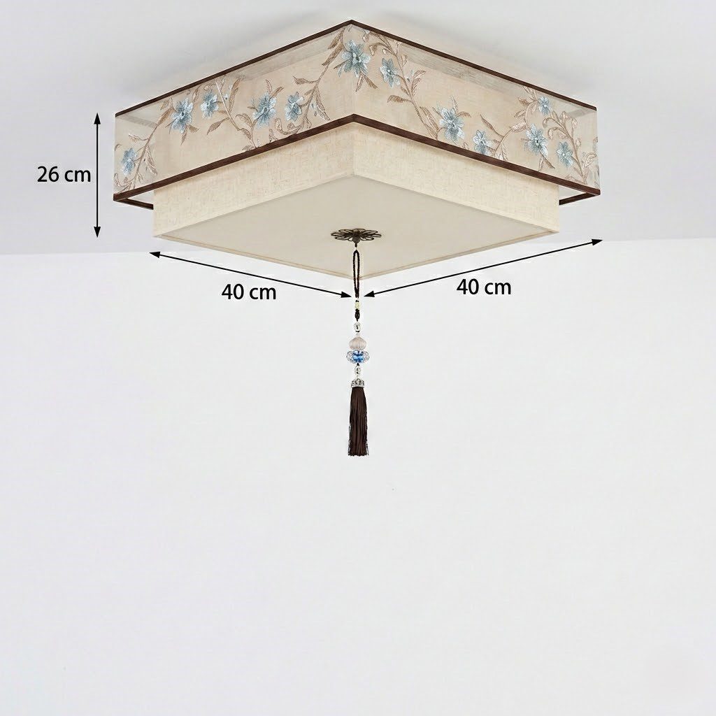 Fabric Flush Ceiling Light view 4