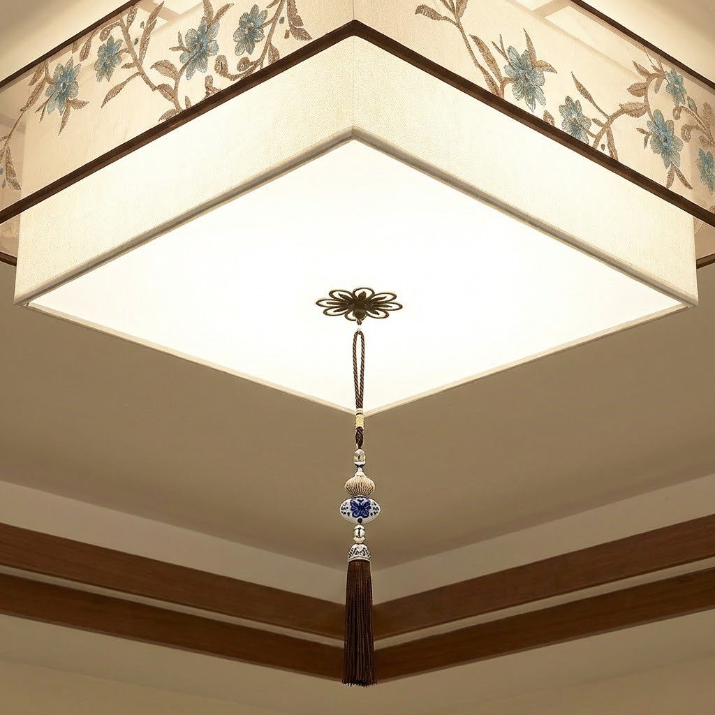 Fabric Flush Ceiling Light view 8