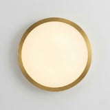 Round Gold Flush Ceiling Light view 3