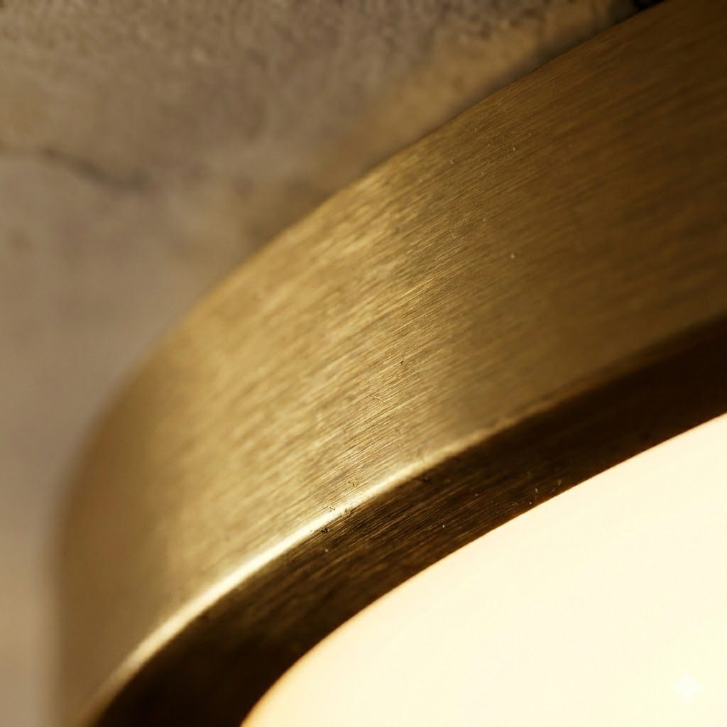 Round Gold Flush Ceiling Light view 9