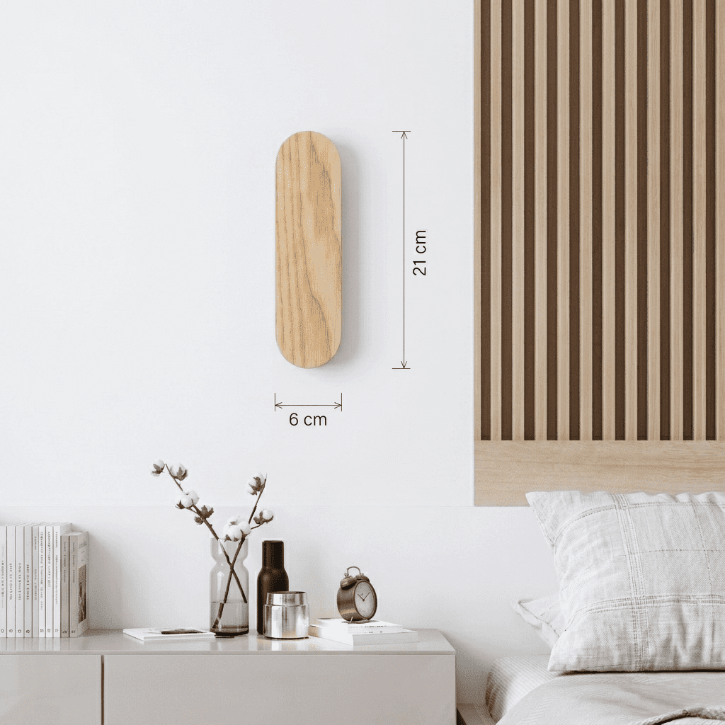 Oval Wood LED Wall Light view 8