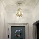 Flower Glass Ball Pendant Light view 11
