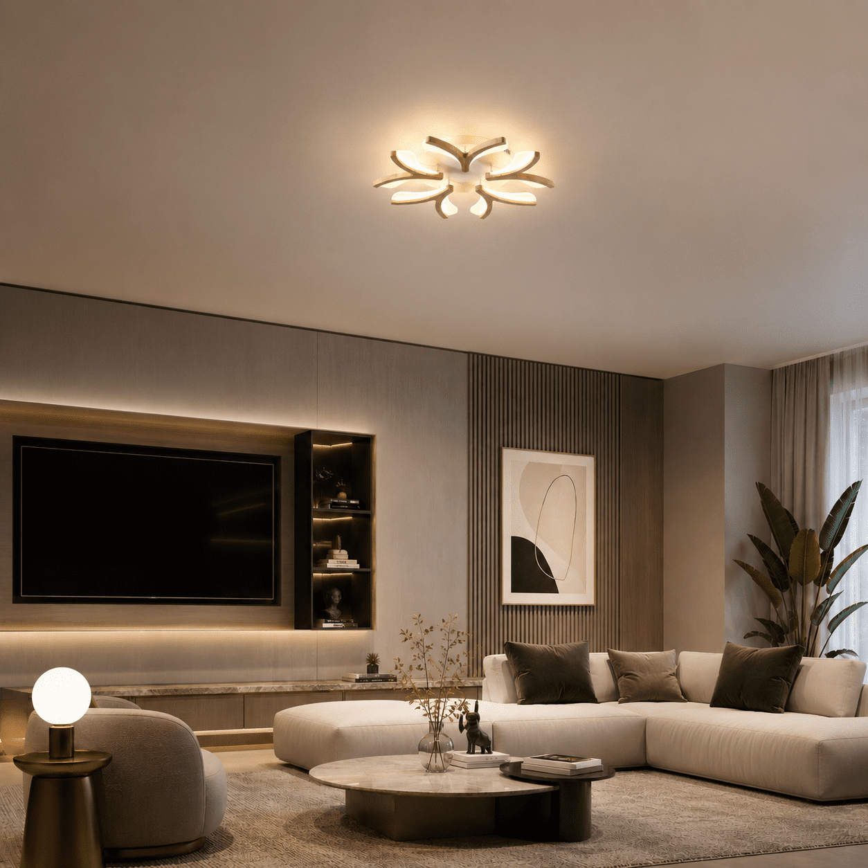 Flower LED Ceiling Light view 1