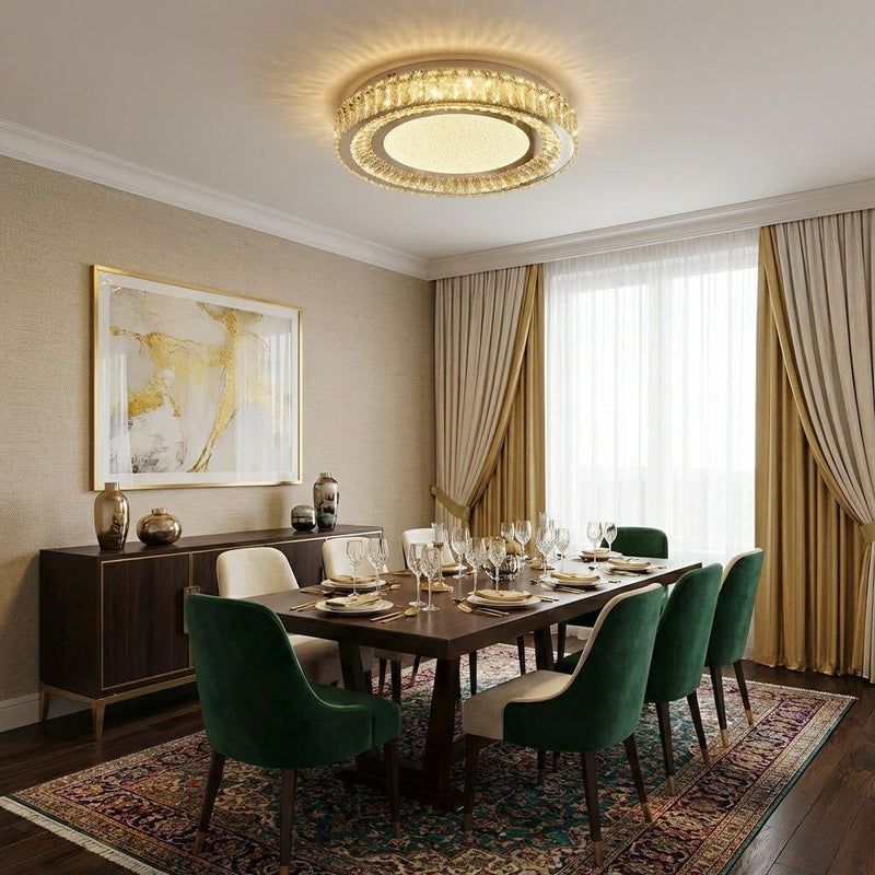 Flush Crystal Ceiling Lights