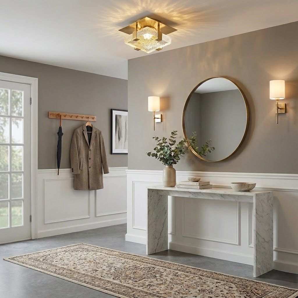 Flush Glass Ceiling Lights view 1