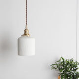 Fluted Ceramic Pendant Light view 2
