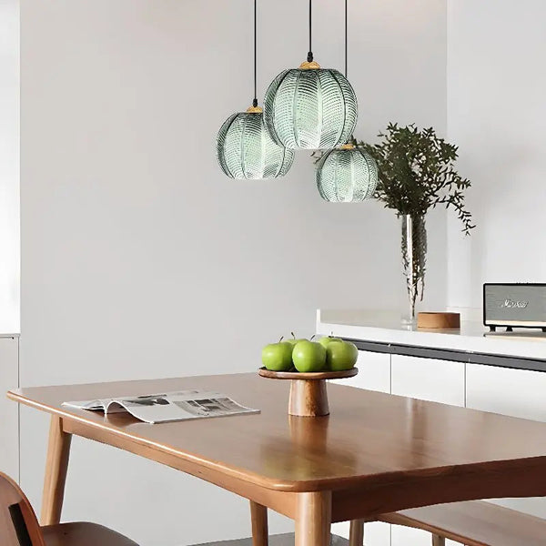 Fluted Glass Pendant Light