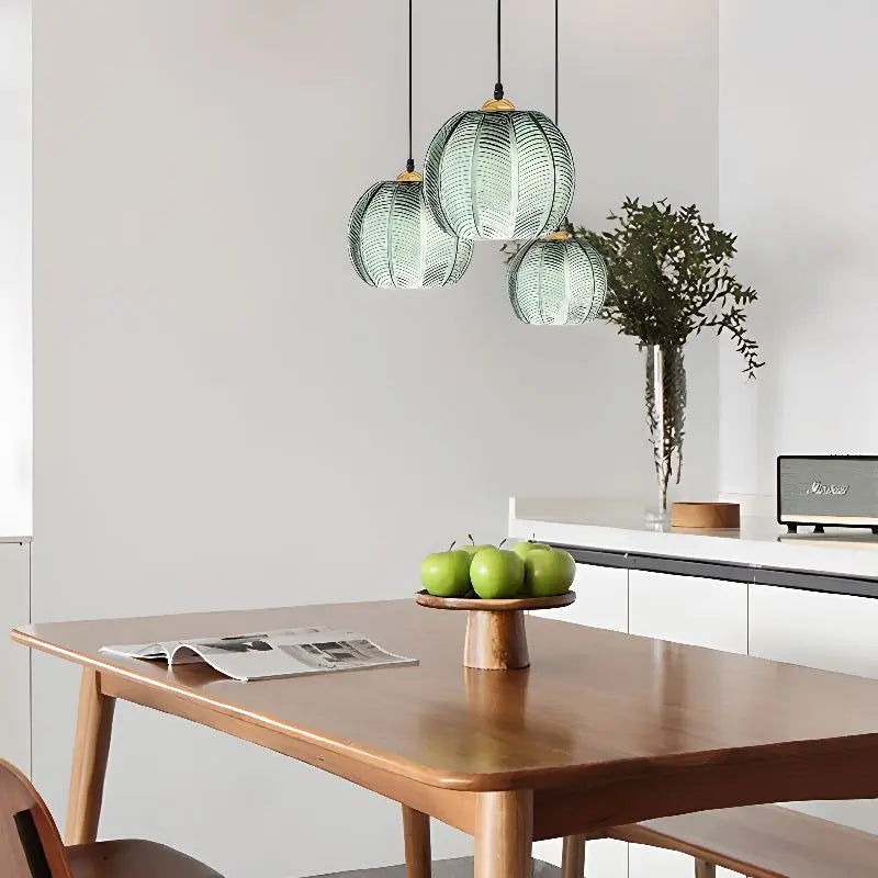 Fluted Glass Pendant Light