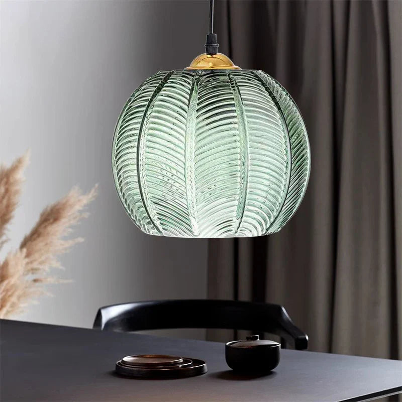 Fluted Glass Pendant Light view 10