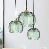 Fluted Glass Pendant Light view 11