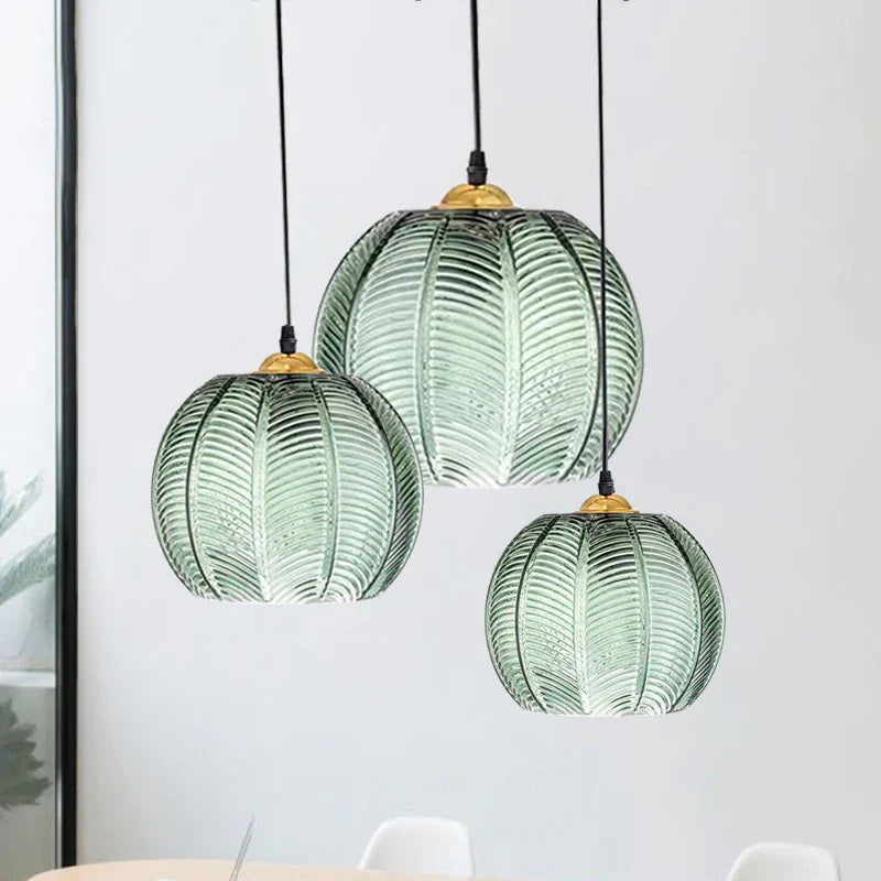 Fluted Glass Pendant Light view 11