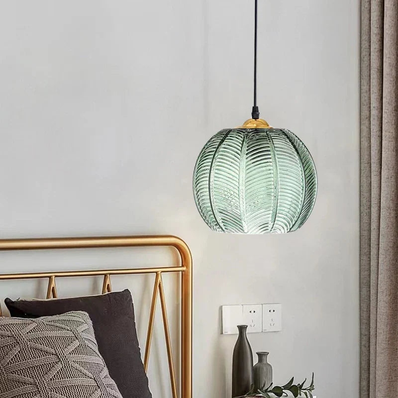 Fluted Glass Pendant Light view 12