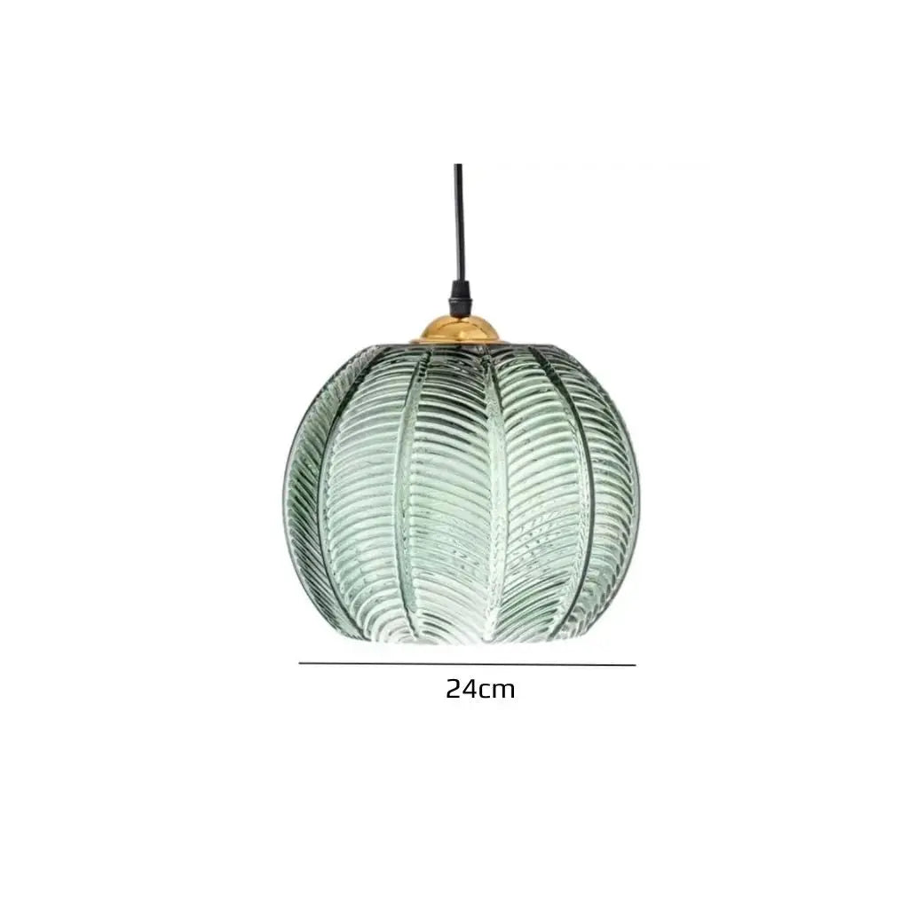 Fluted Glass Pendant Light view 14