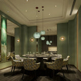 Fluted Glass Pendant Light view 2