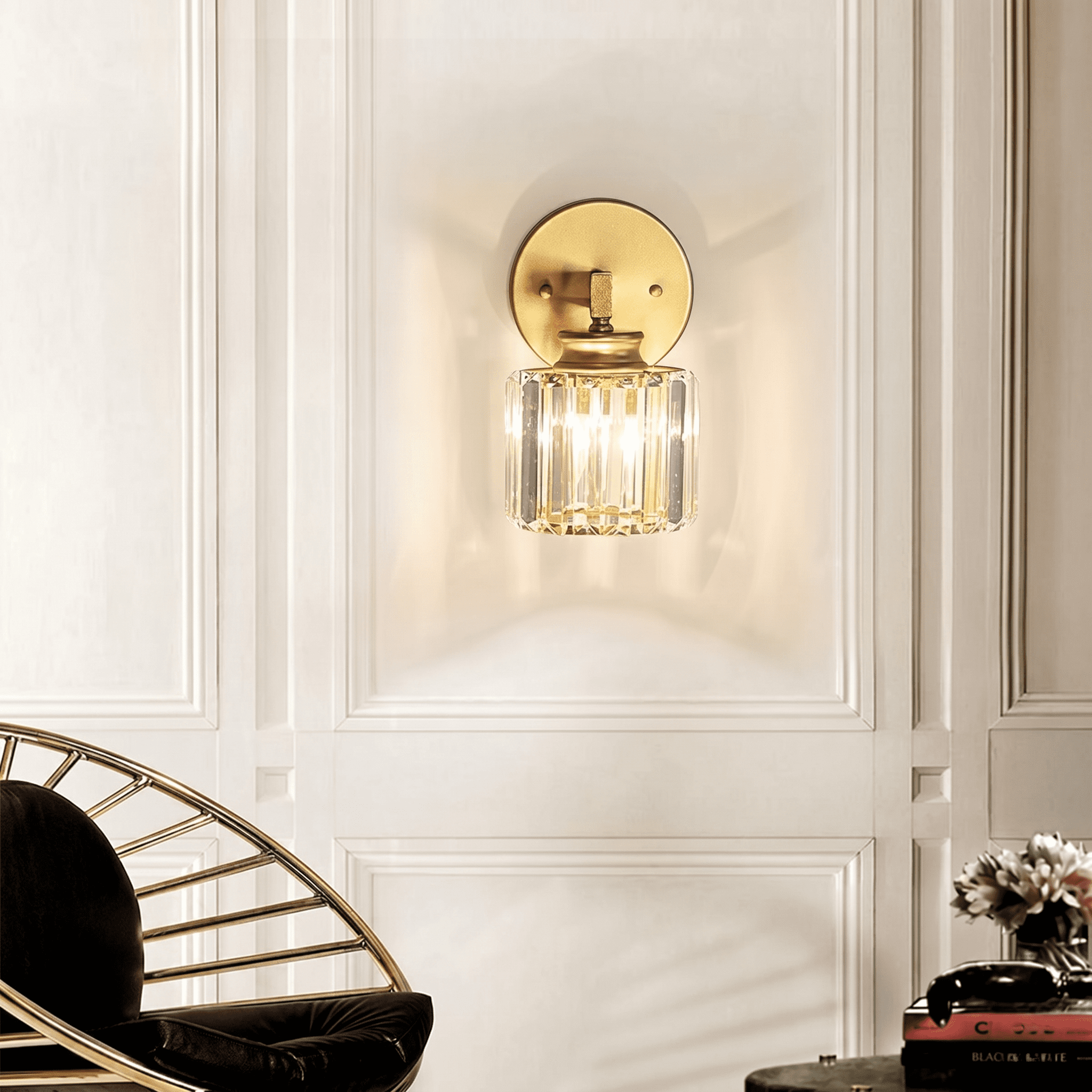 Fluted Glass Wall Light view 4