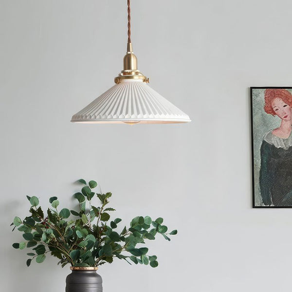 Fluted Pendant Light