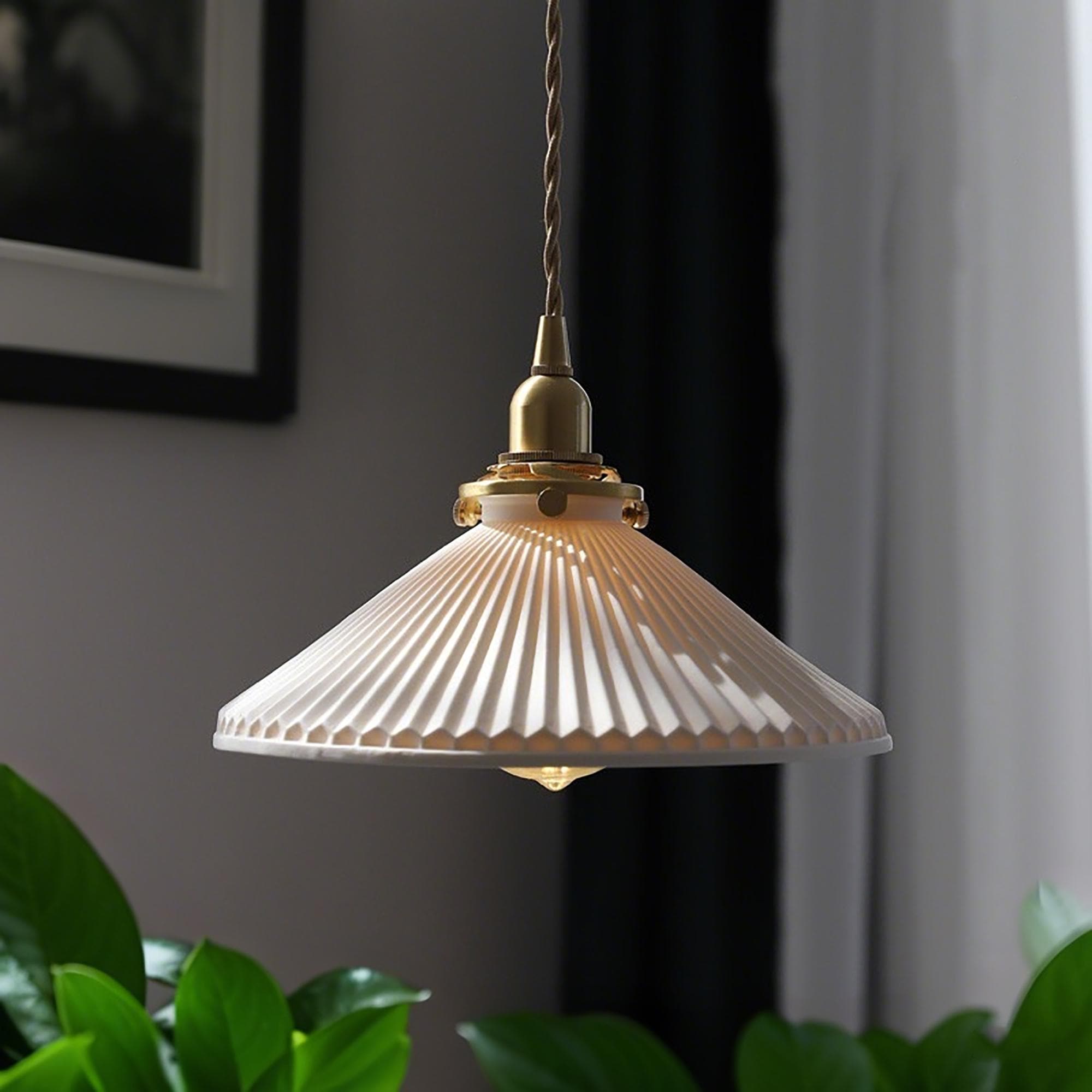 Fluted Pendant Light view 4