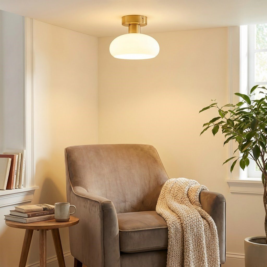 Frosted Glass Ceiling Light view 4