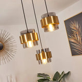 Glass and Brass Pendant Light view 6