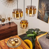 Glass and Brass Pendant Light view 7