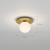 Glass Ball Ceiling Light view 2