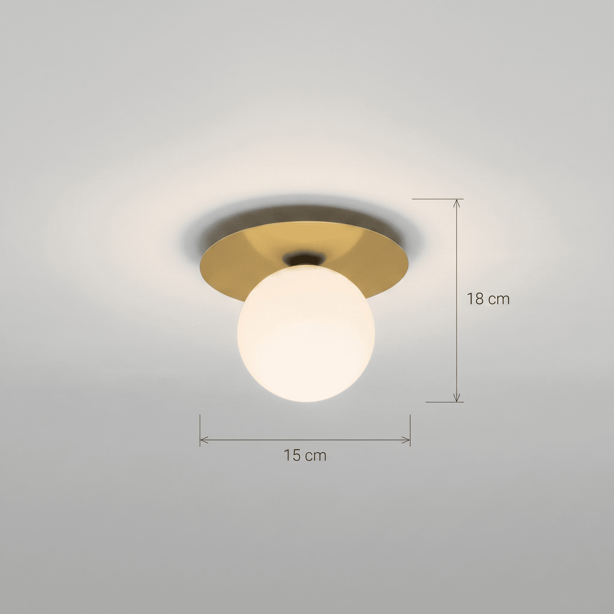 Glass Ball Ceiling Light view 2