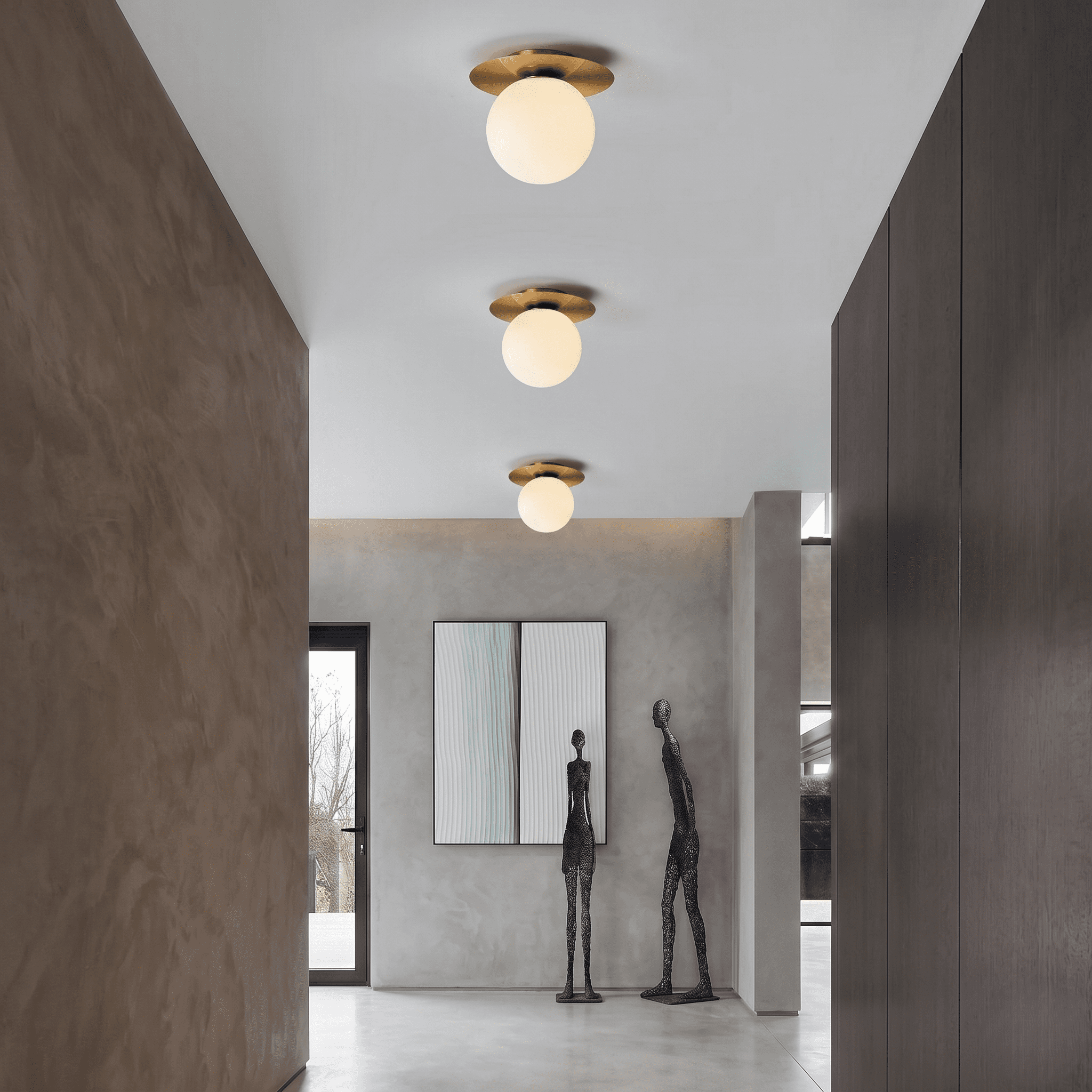 Glass Ball Ceiling Light view 3