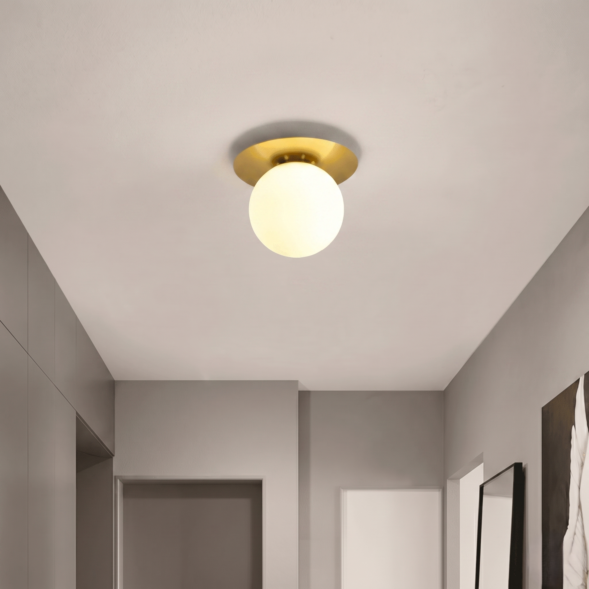 Glass Ball Ceiling Light view 6