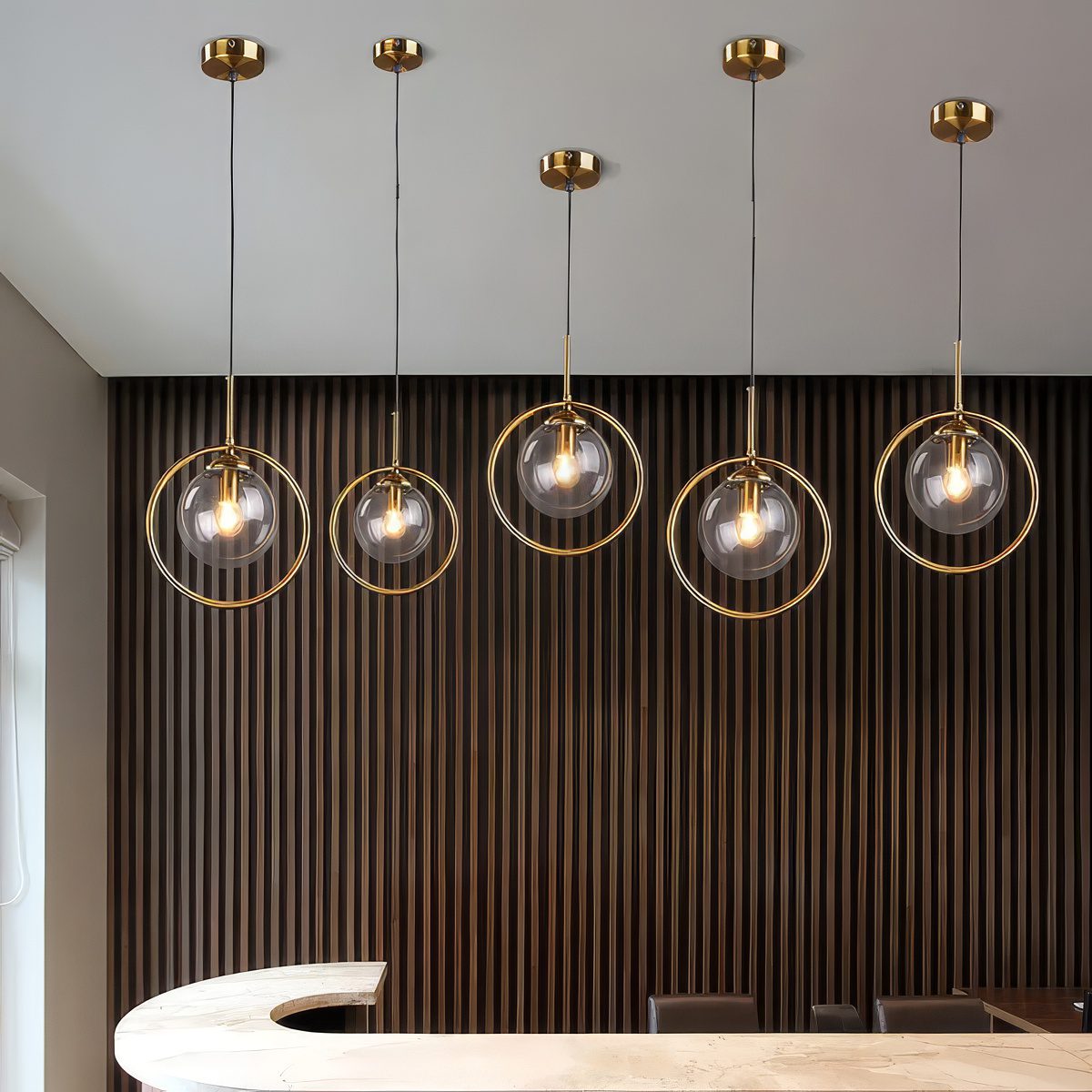 Glass Ball Pendant Light view 1