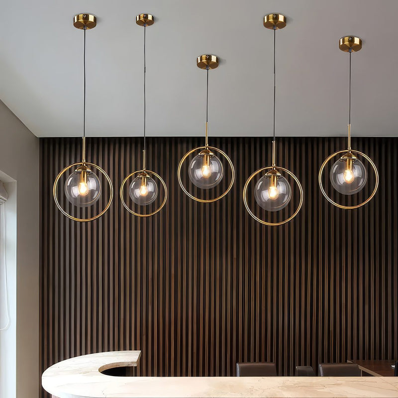 Glass Ball Pendant Light