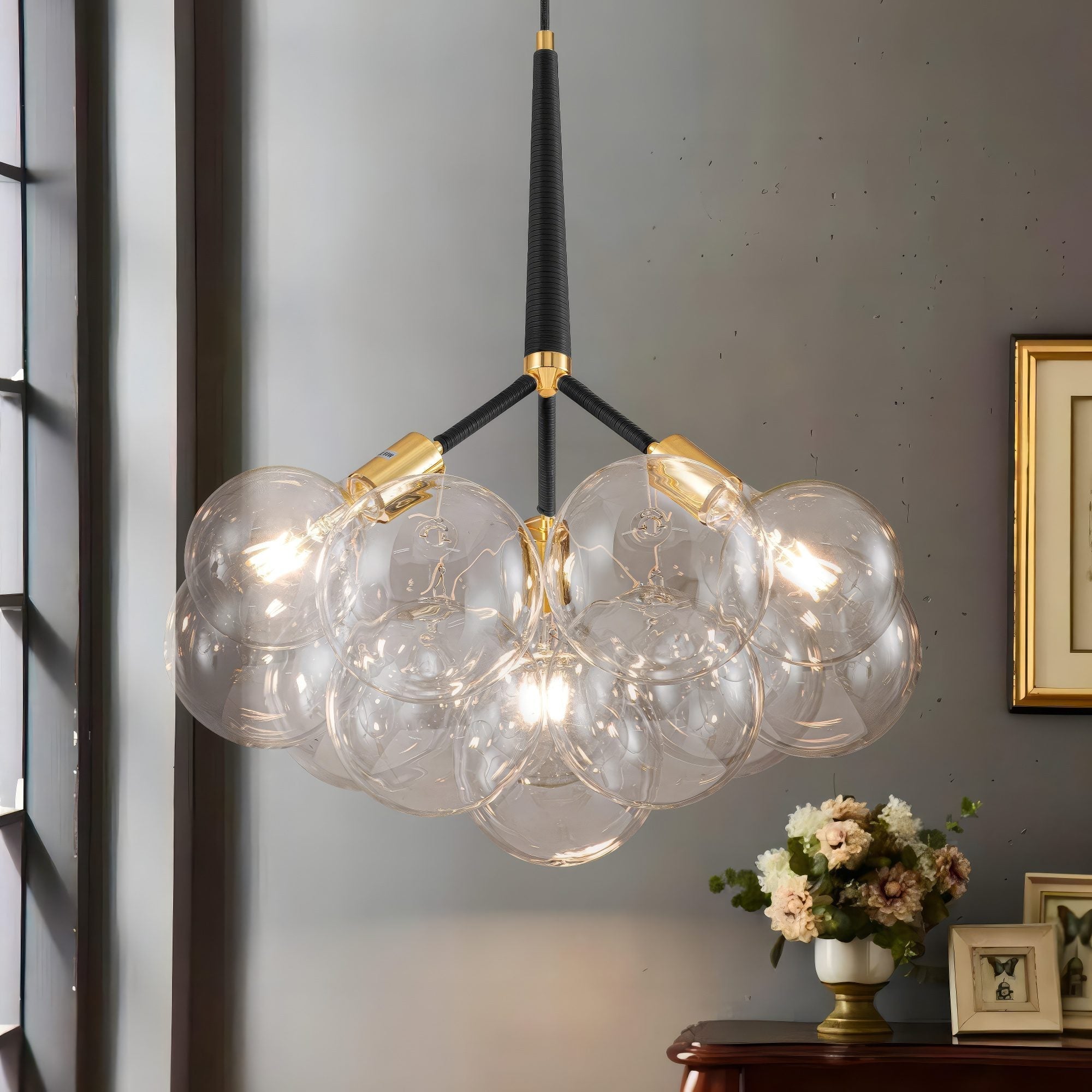 Glass Chandelier view 2