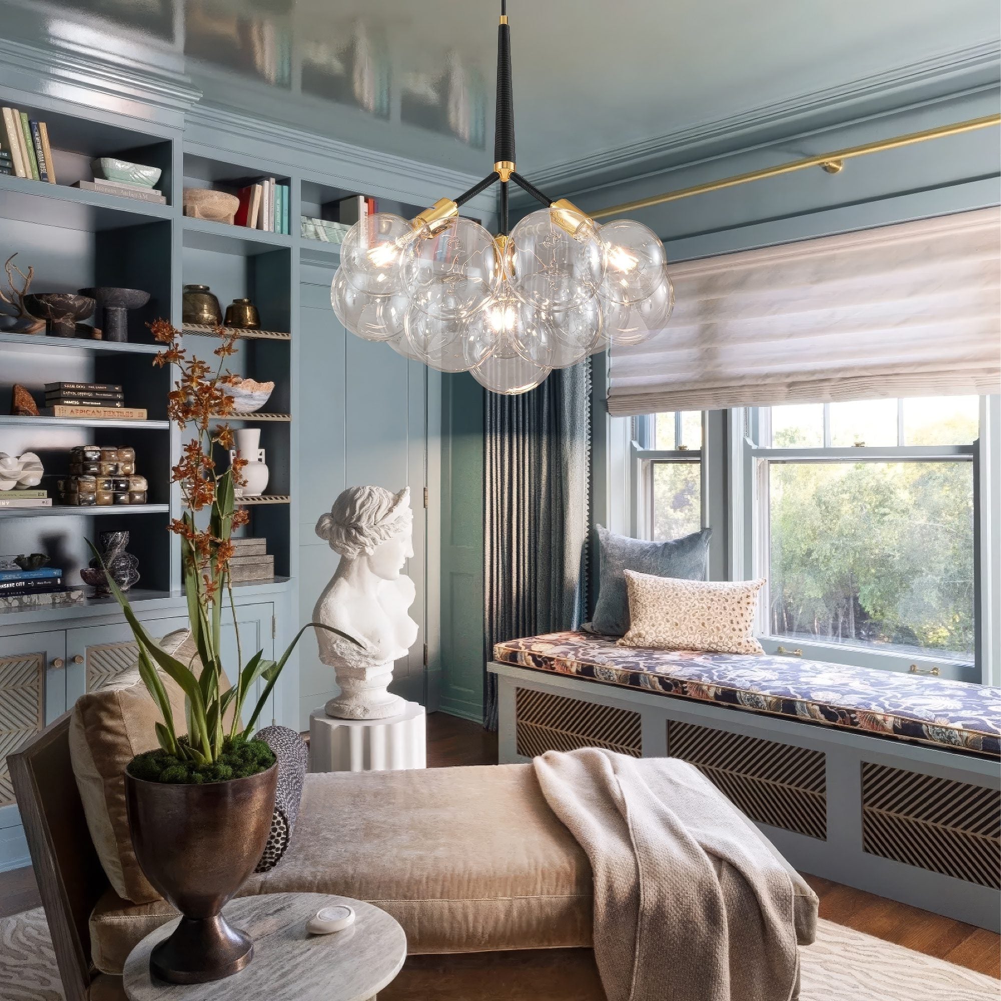 Glass Chandelier view 4
