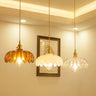 Glass Flower Pendant Light