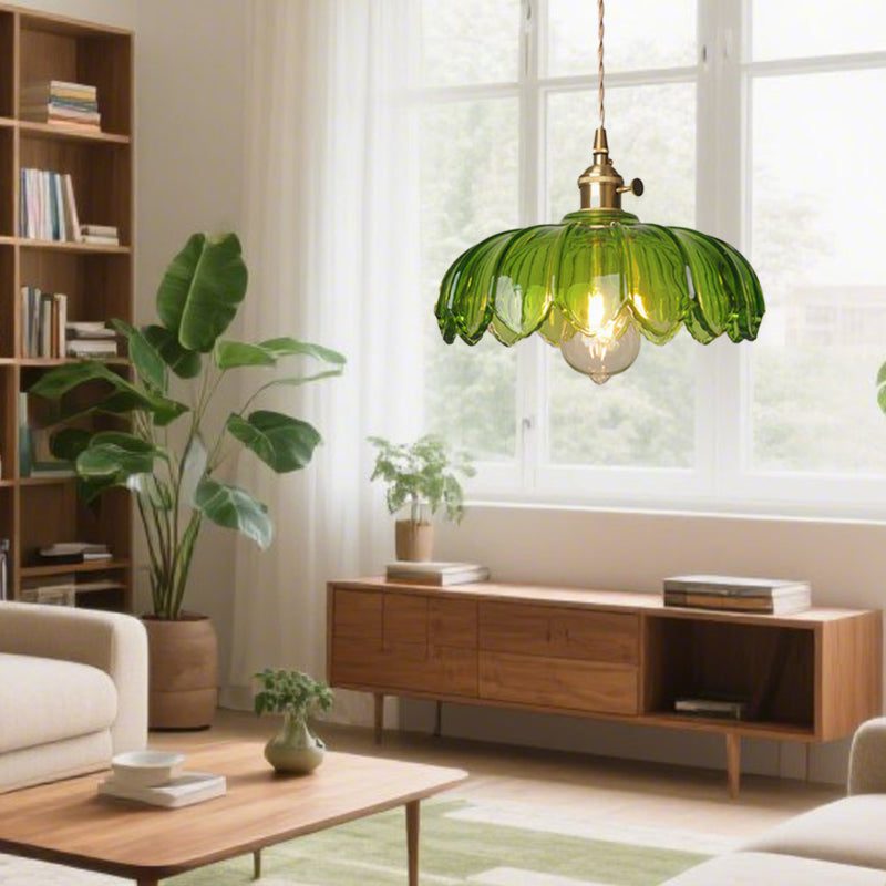 Glass Flower Pendant Light view 11