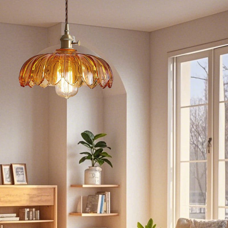 Glass Flower Pendant Light view 12