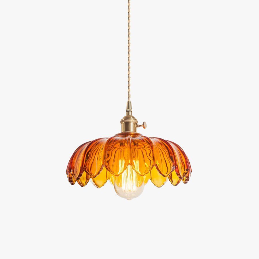 Glass Flower Pendant Light view 4