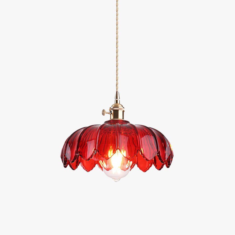 Glass Flower Pendant Light view 5